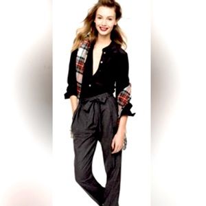 Jules & Leopold Metallic Shimmer Tie Waist Pants